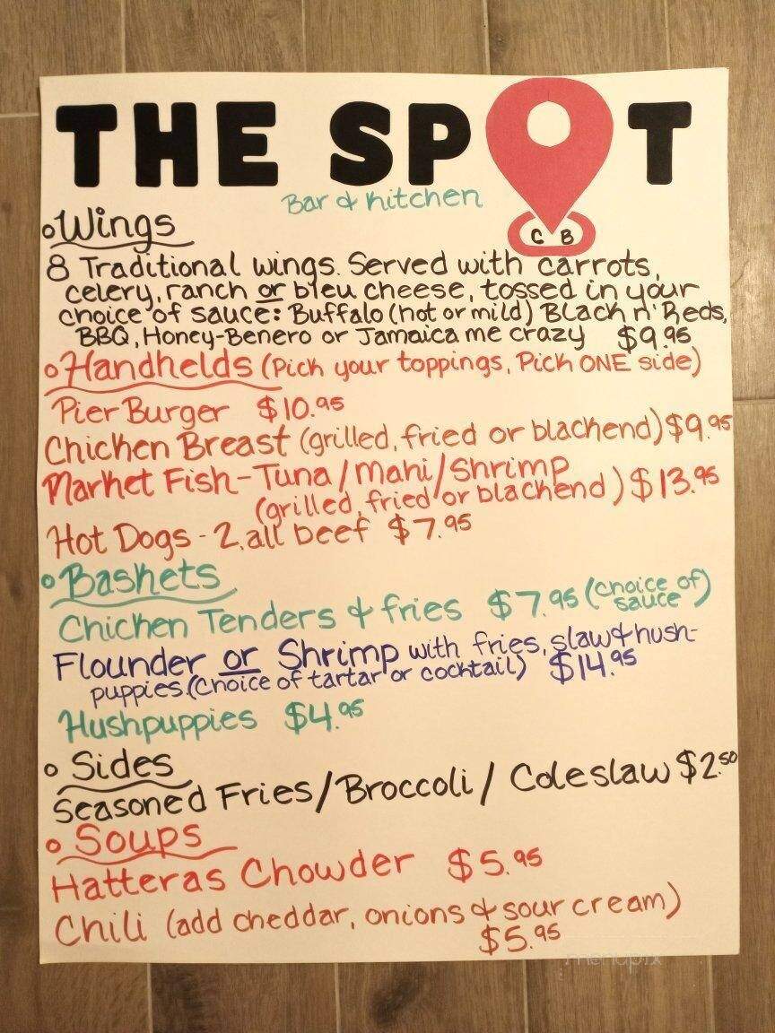 The Spot - Carolina Beach, NC menu_pic