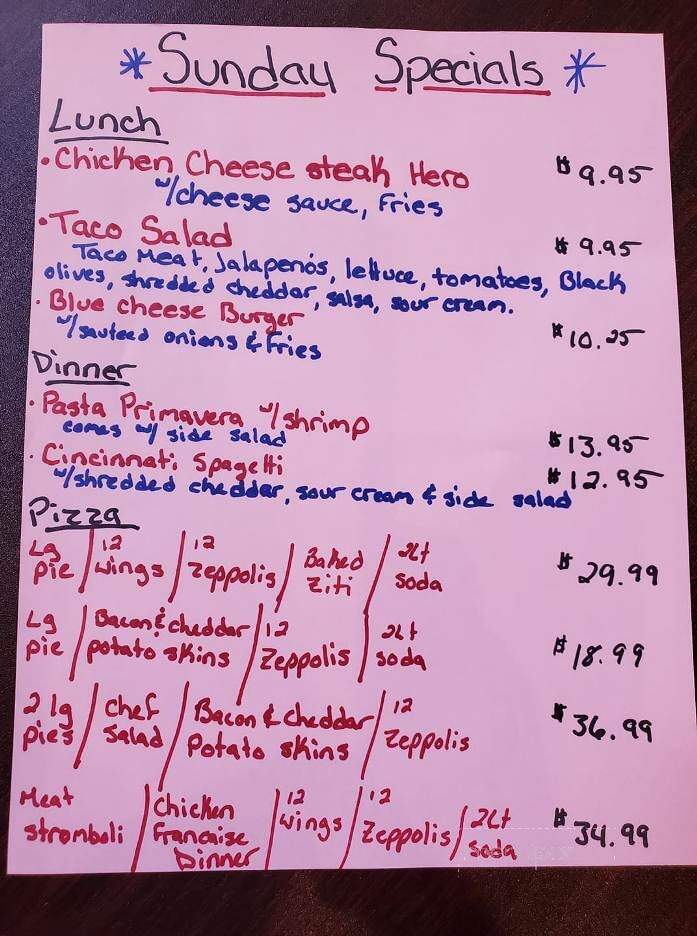 Oreganato's Pizza and Family Restaurant - Hawley, PA menu_pic