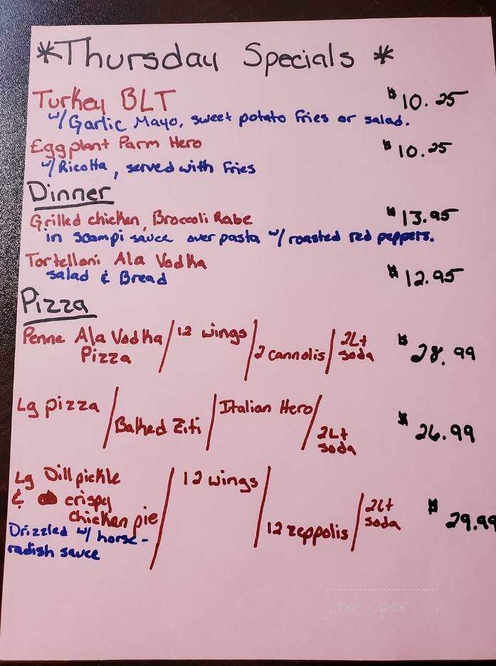 Oreganato's Pizza and Family Restaurant - Hawley, PA menu_pic