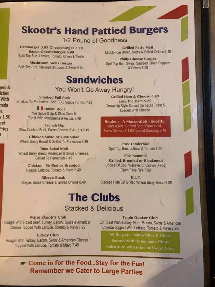 Skooter's - Mascoutah, IL menu_pic