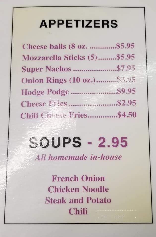 L D's Filling Station Bar - Mason City, IA menu_pic