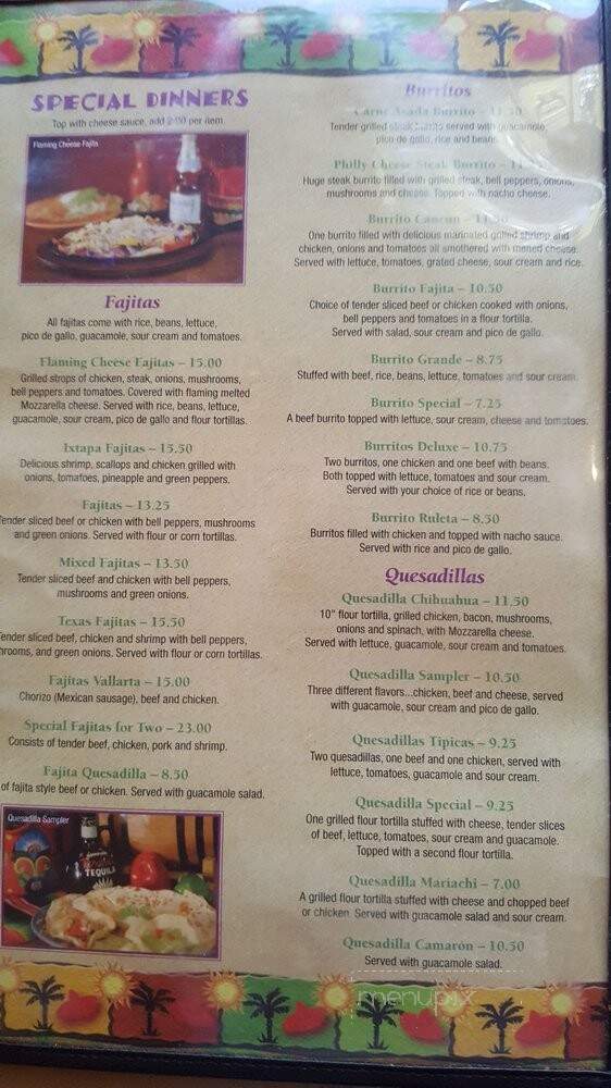 El Mariachi Mexican Restaurant - Austin, MN menu_pic