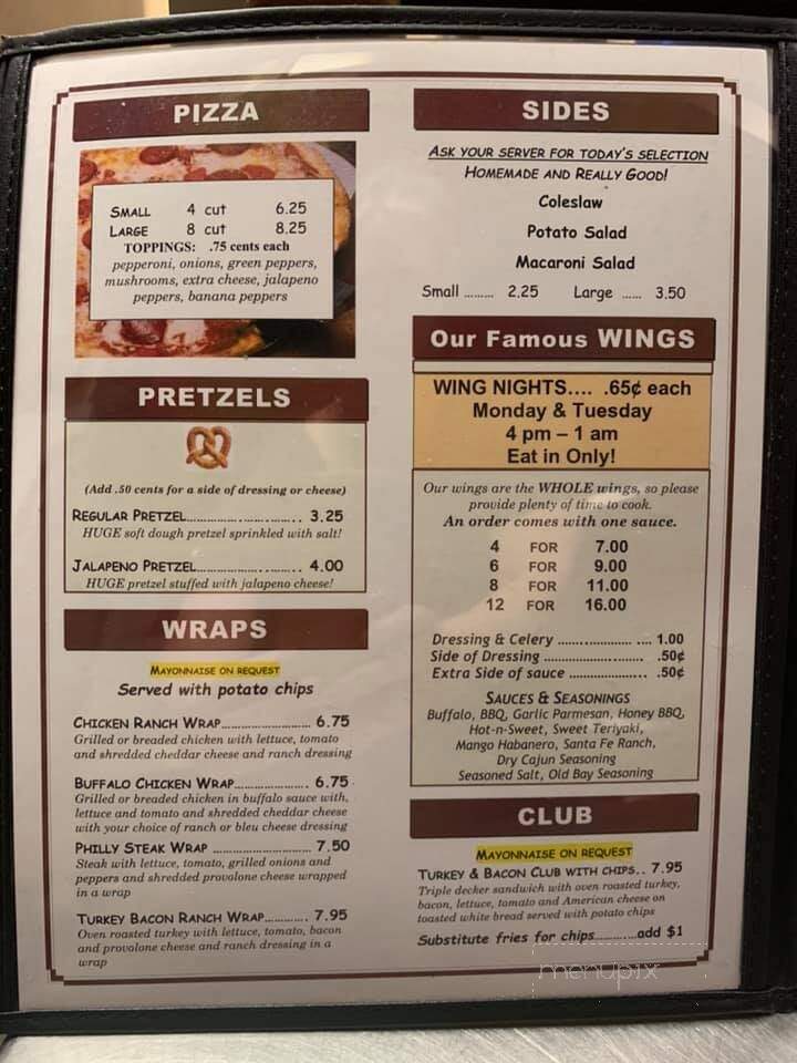 Park Valley Lounge - Pleasant Hills, PA menu_pic