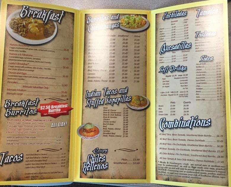 Lupita's Mexican Restaurant - Fort Collins, CO menu_pic