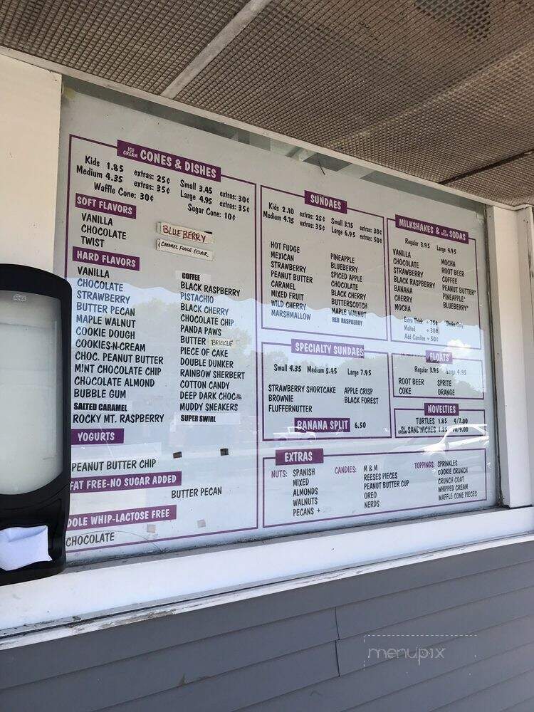 Russell Ice Cream - Rochester, NY menu_pic