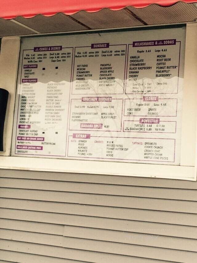 Russell Ice Cream - Rochester, NY menu_pic