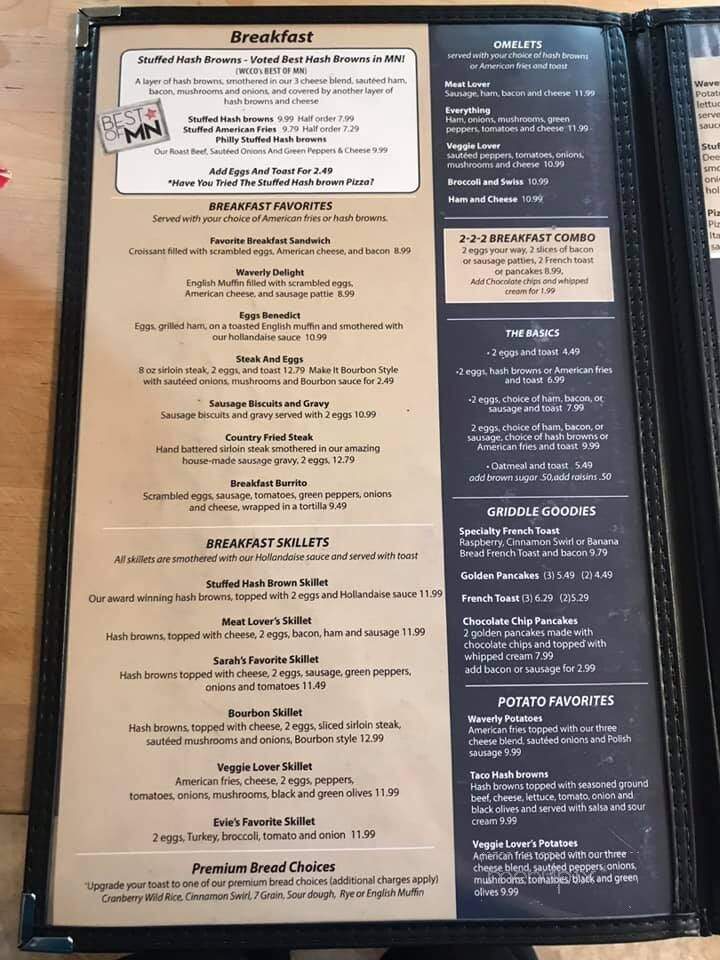 Craig's Waverly Cafe - Waverly, MN menu_pic