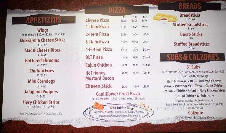 Hozer's Pizza - Wellston, OH menu_pic