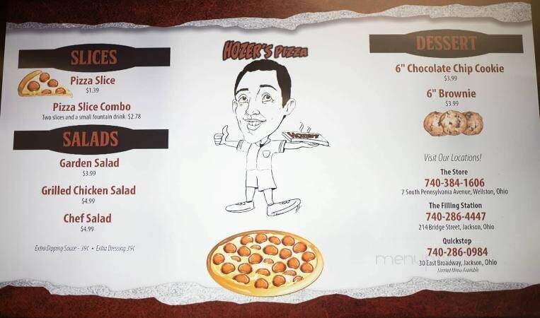 Hozer's Pizza - Wellston, OH menu_pic