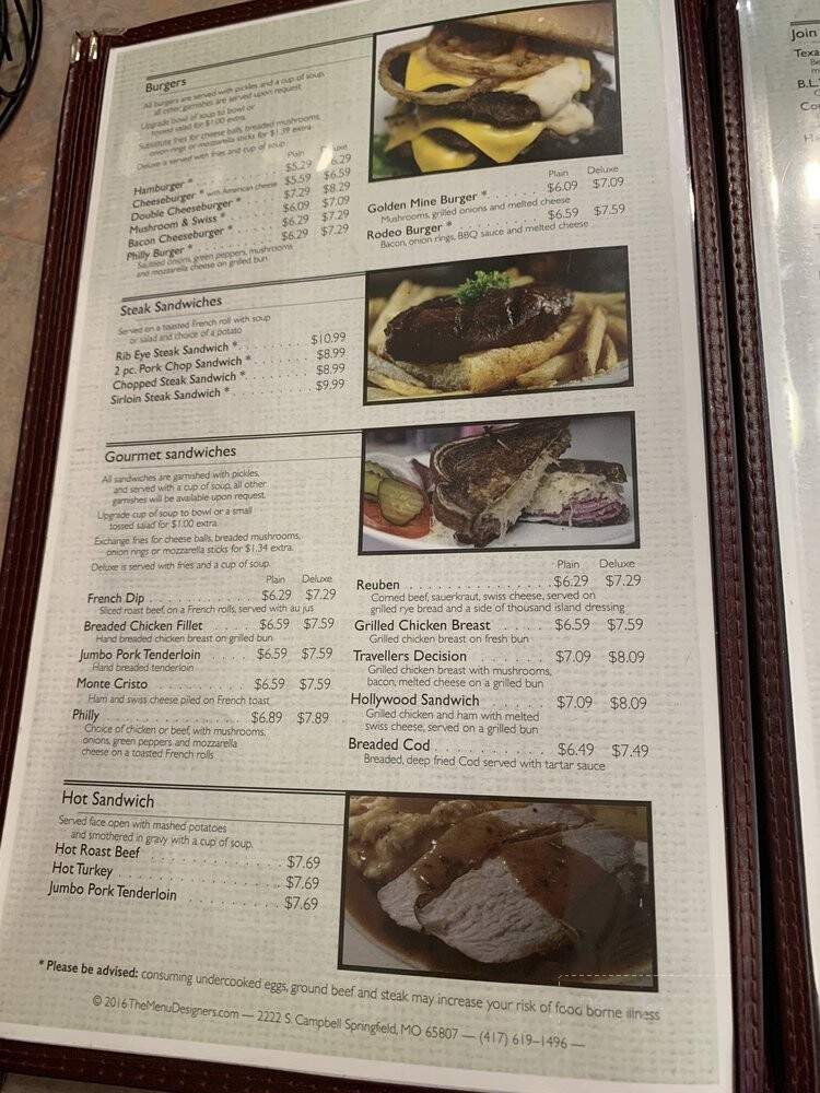 Highway Restaurant - Albia, IA menu_pic
