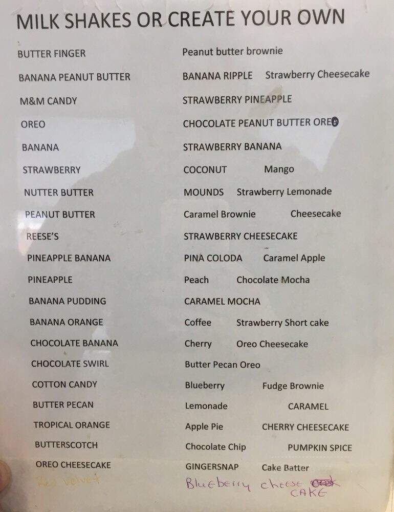 Chef's Drive-Inn - Altavista, VA menu_pic