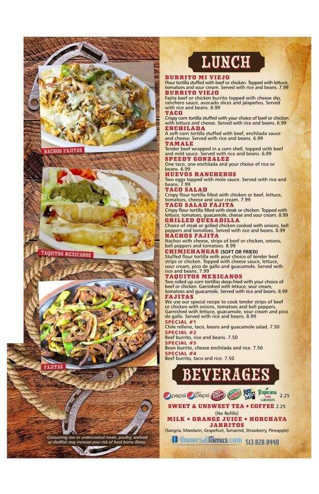 Mi Viejo - Carrollton, KY menu_pic