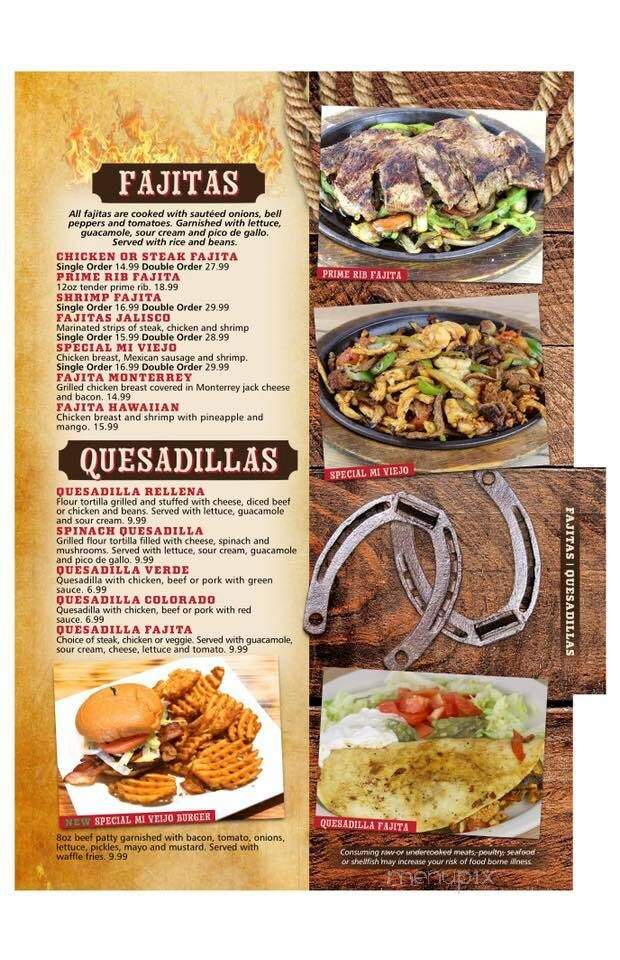 Mi Viejo - Carrollton, KY menu_pic