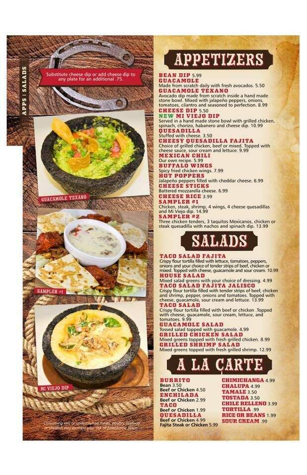 Mi Viejo - Carrollton, KY menu_pic