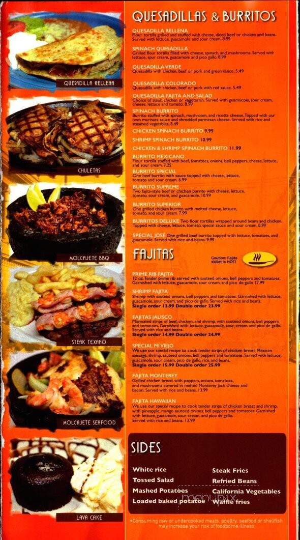 Mi Viejo - Carrollton, KY menu_pic