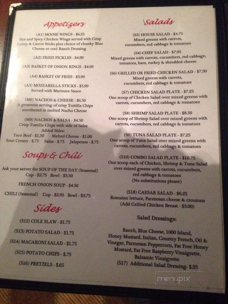 Moosie's - Moneta, VA menu_pic