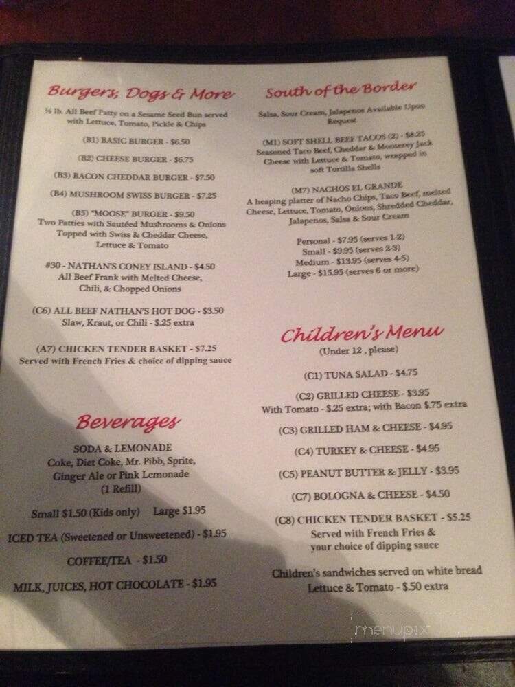 Moosie's - Moneta, VA menu_pic