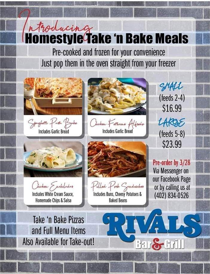 Rivals Bar & Grill - Hastings, NE menu_pic