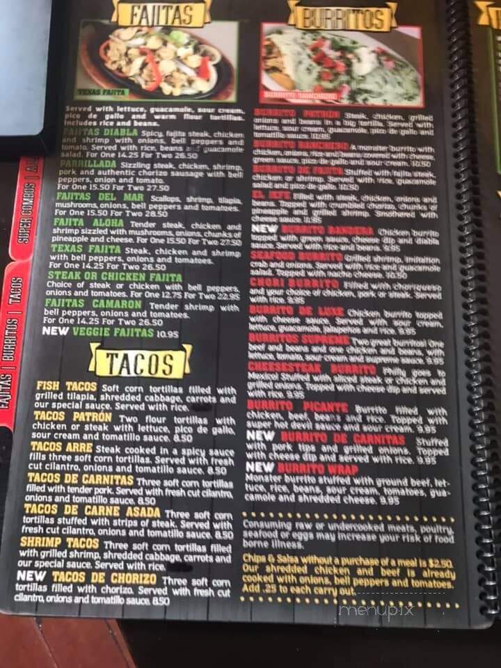 Patron Grill - Vevay, IN menu_pic