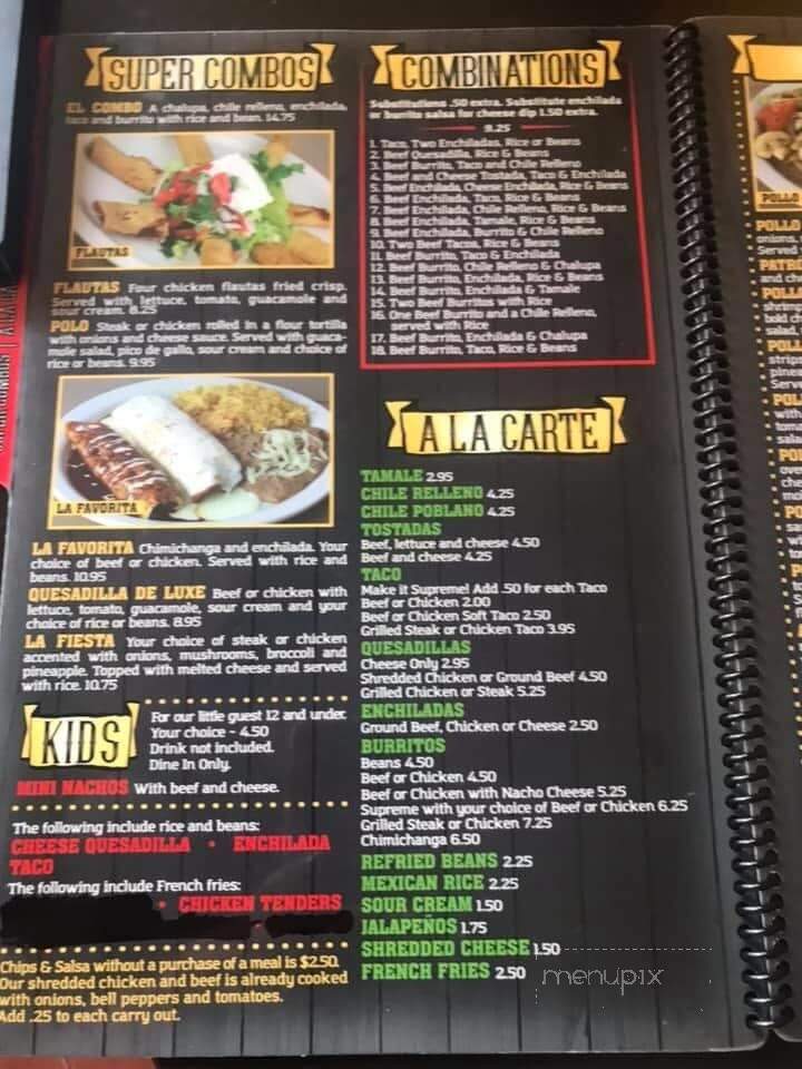 Patron Grill - Vevay, IN menu_pic