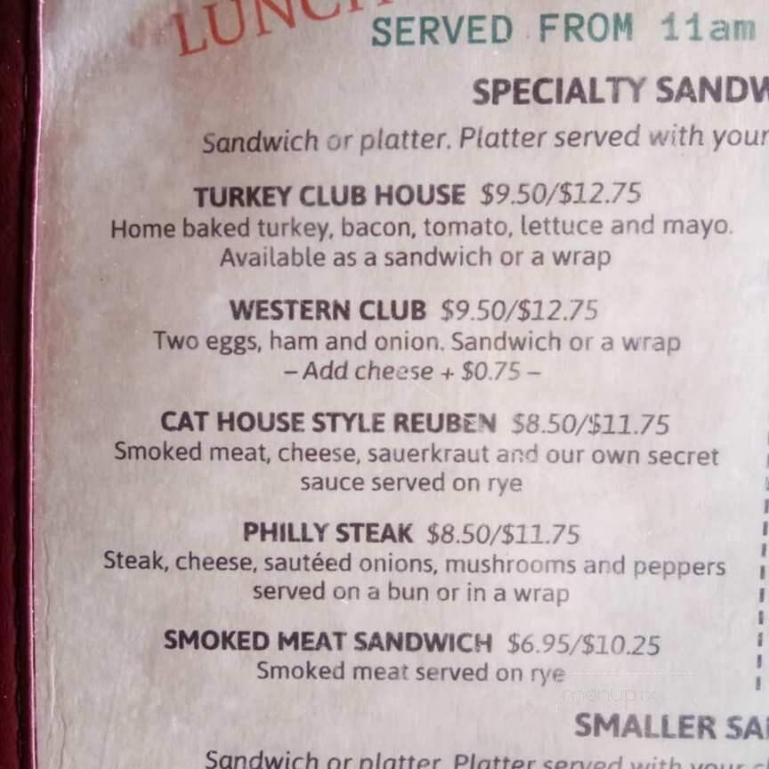 Cat House Gregors - Morrisburg, ON menu_pic