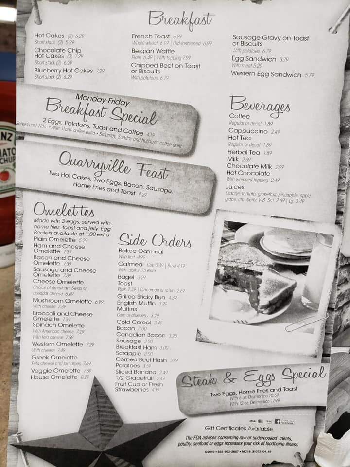 Quarryville Family Restaurant - Quarryville, PA menu_pic