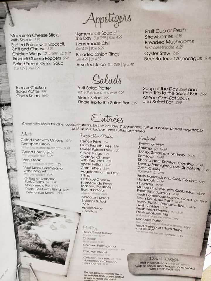 Quarryville Family Restaurant - Quarryville, PA menu_pic