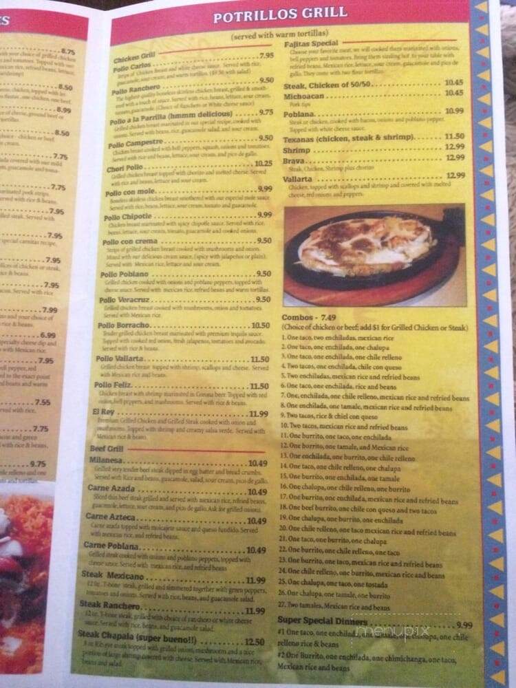 Los Potrillos - Charleston, IL menu_pic
