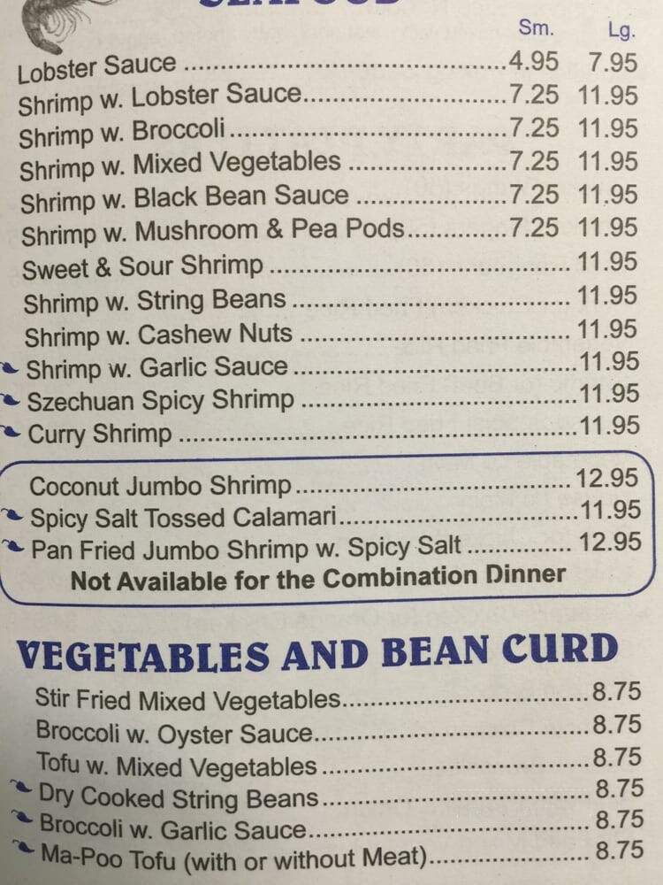 China Mountain Restaurant - North Chelmsford, MA menu_pic