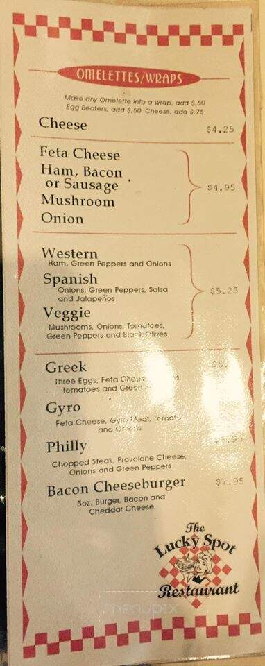 Lucky Spot Restaurant - Hanover, PA menu_pic