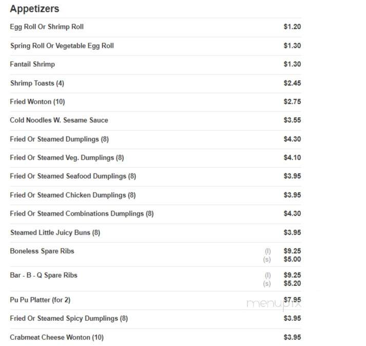 King's Wok Chinese Restaurant - Brookings, SD menu_pic