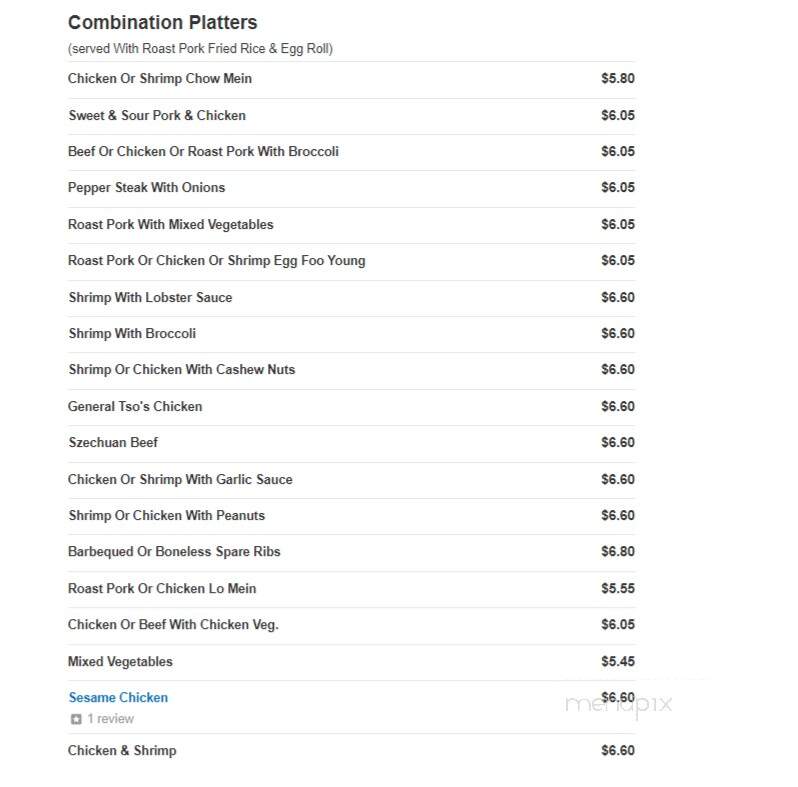 King's Wok Chinese Restaurant - Brookings, SD menu_pic