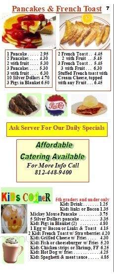 Sunrise Family Restaurant - Brazil, IN menu_pic