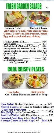 Sunrise Family Restaurant - Brazil, IN menu_pic