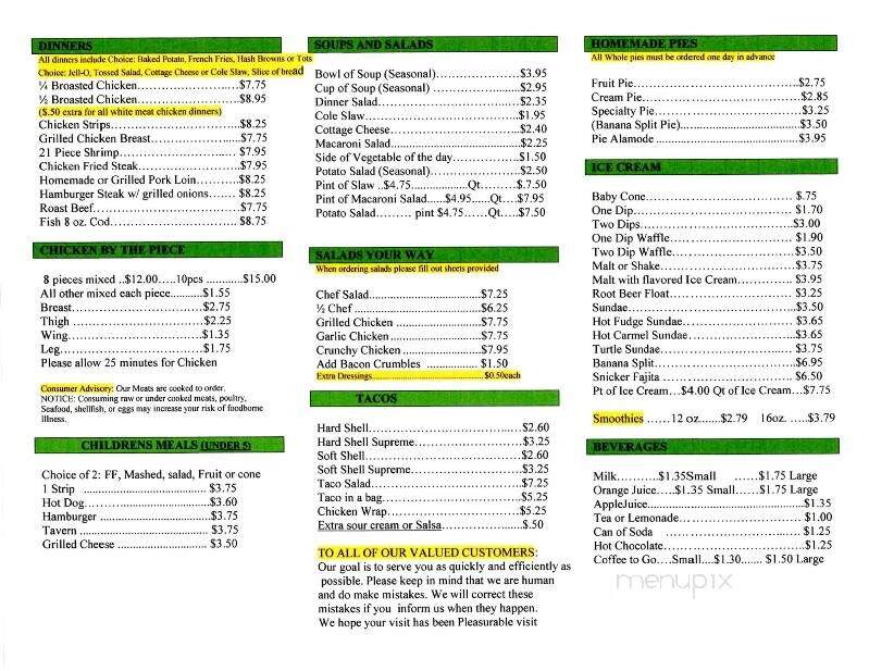 Kathy's Korner - Lake View, IA menu_pic