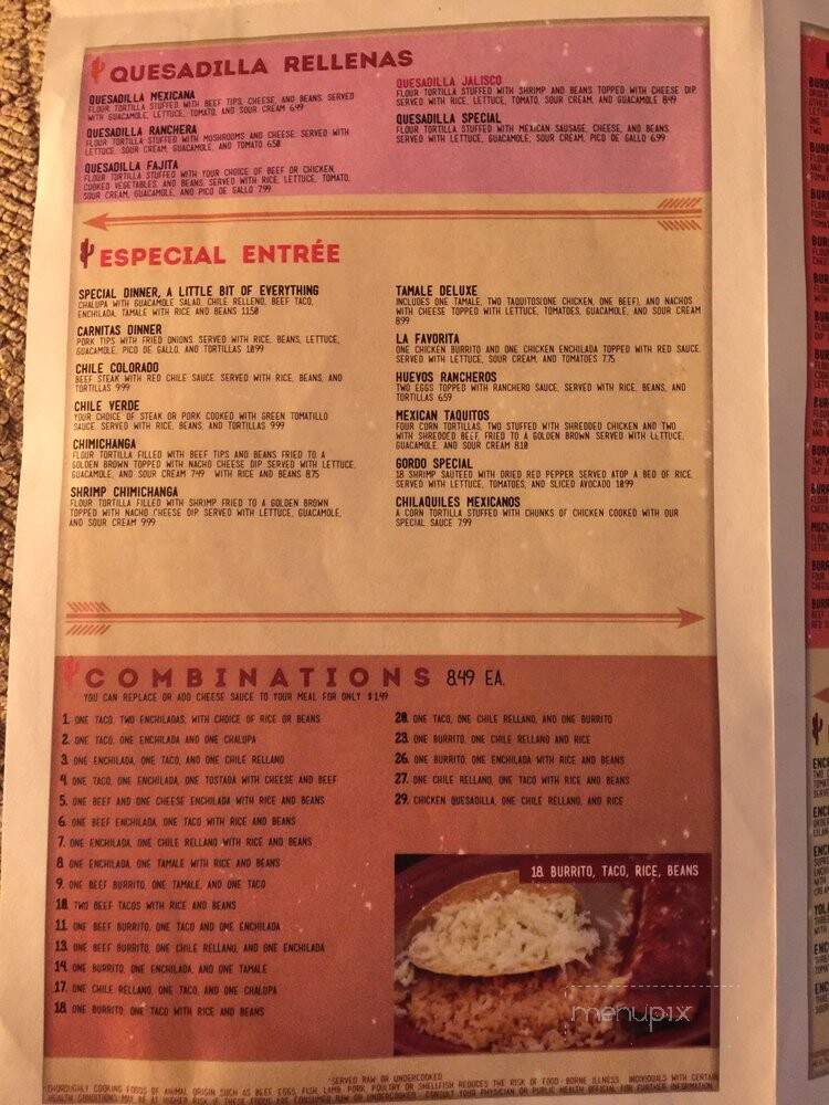 Las Carretas - Lexington, MO menu_pic