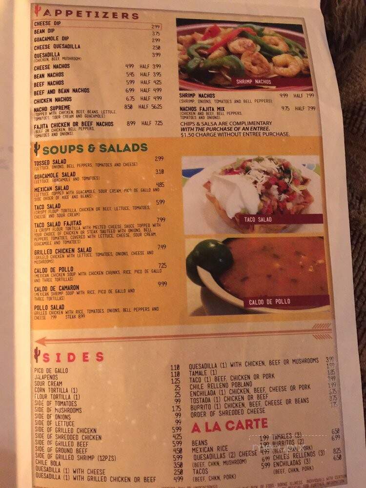 Las Carretas - Lexington, MO menu_pic