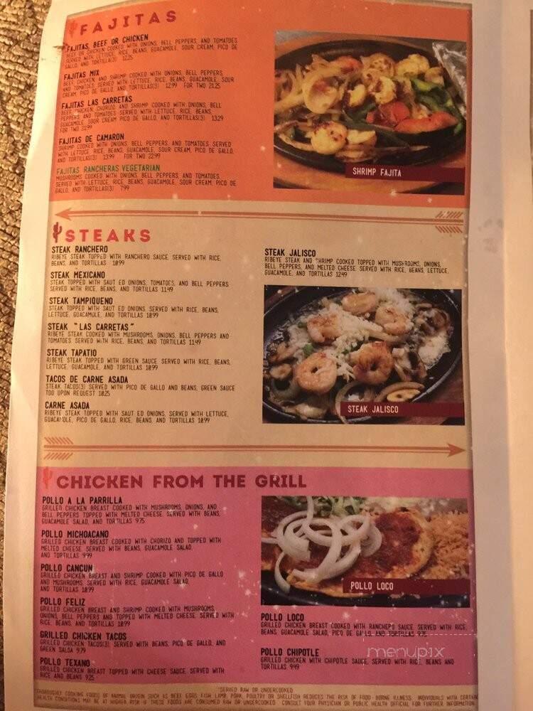 Las Carretas - Lexington, MO menu_pic