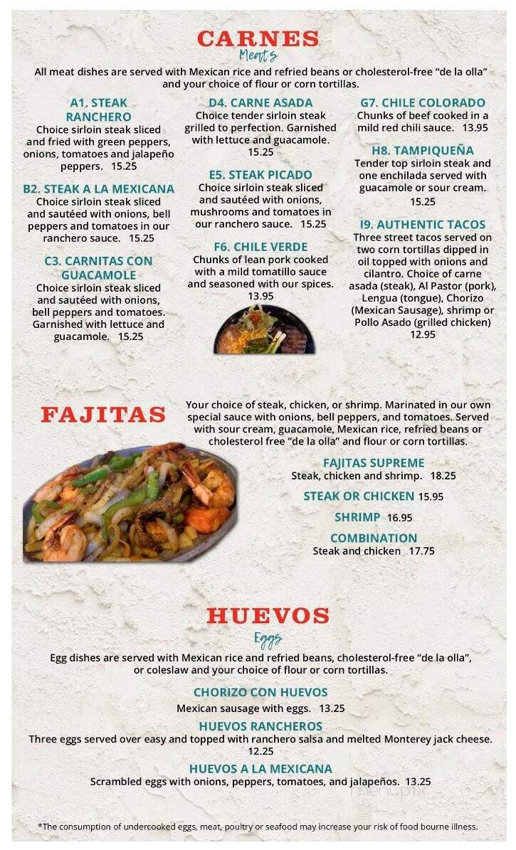 Guadalajara - Watertown, SD menu_pic
