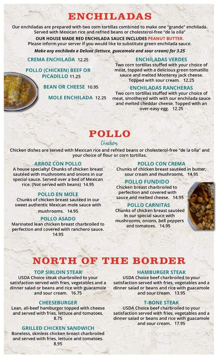 Guadalajara - Watertown, SD menu_pic