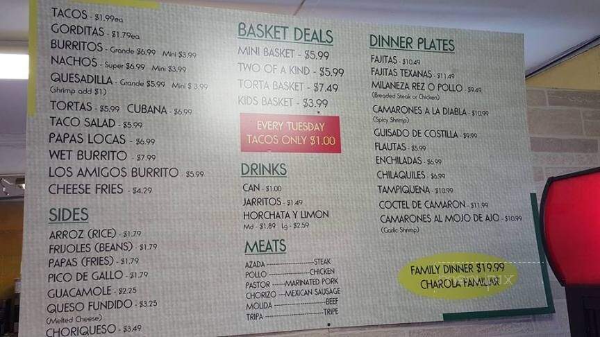 Los Amigos - Frankfort, IN menu_pic