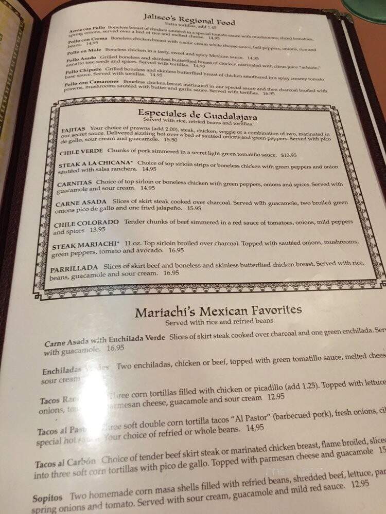 Mariachi Alegre Mexican Restaurant and Cantina - Rochester, WA menu_pic