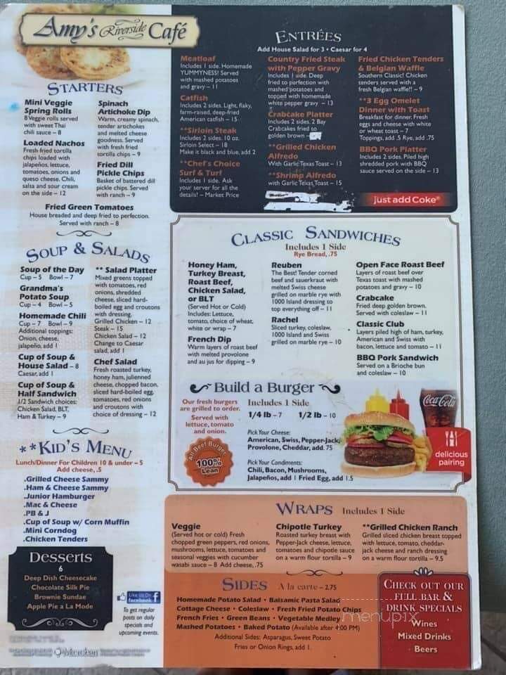 Amy's Cafe - Fredericksburg, VA menu_pic
