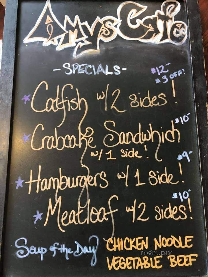 Amy's Cafe - Fredericksburg, VA menu_pic
