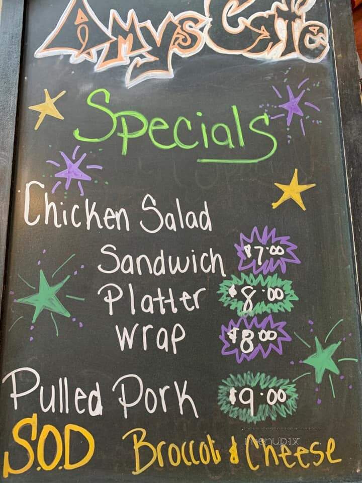 Amy's Cafe - Fredericksburg, VA menu_pic
