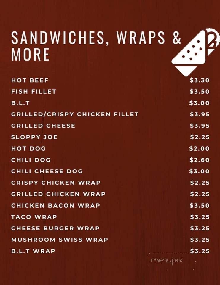 Palubicki's Eats 'n' Treats - Crandon, WI menu_pic