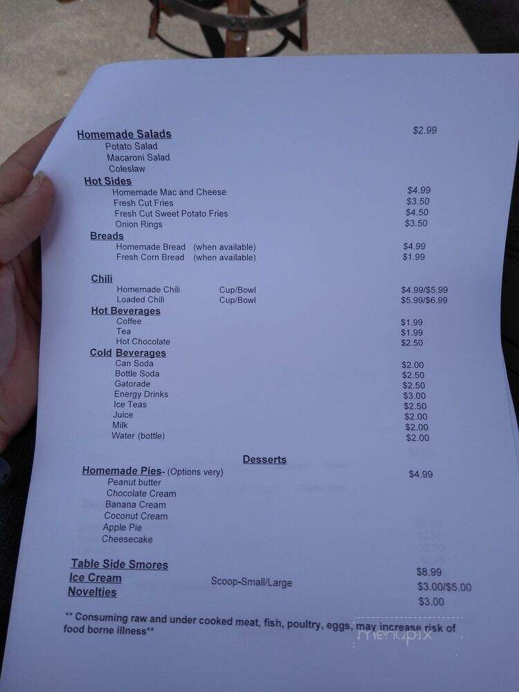 Mr Yock's BBQ - Lake Ariel, PA menu_pic