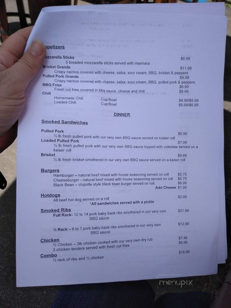 Mr Yock's BBQ - Lake Ariel, PA menu_pic