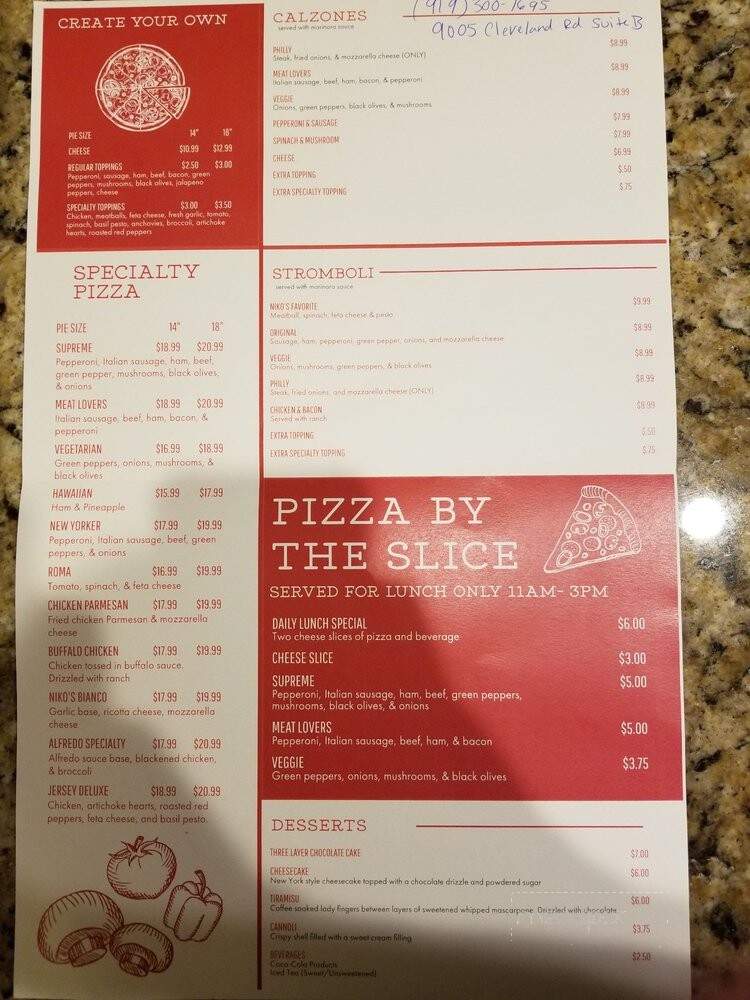 Niko's Pizza and Bar - Clayton, NC