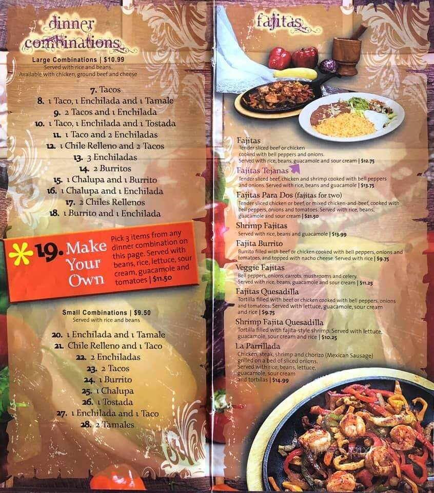 El Puente II - Romney, WV menu_pic